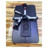 Laptop Desk for Bed with Cooling Fan, SAIJI Height & Angle Adjustable Laptop Stand for Bed, Lap Desk Tray Table, Lightweight Foldable Portable Computer Table for Couch Sofa Chair Floor Desk (Black)