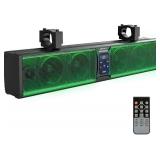 Retails for $133! KEMIMOTO 6-Speaker Metal UTV Sound Bar, 25-inch IP65 Waterproof Golf Cart Sound Bar, ATV Speaker Bluetooth with RGB, SxS Soundbar Compatible with Polaris RZR Can-Am w/ 1.25 in - 2 in