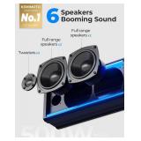 Retails for $133! KEMIMOTO 6-Speaker Metal UTV Sound Bar, 25-inch IP65 Waterproof Golf Cart Sound Bar, ATV Speaker Bluetooth with RGB, SxS Soundbar Compatible with Polaris RZR Can-Am w/ 1.25 in - 2 in