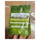 Retails for $166! Batting Cage, 22ft/30ft/35ft/55ft/70ft Baseball Softball Hitting cage Net, Portable Baseball Cage Netting System for Solo or Team Training, for Backyard Field Outdoor Indoor