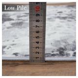 Zacoo Area Rug 4x6 Abstract Rug Grey Rug Indoor Modern Floor Cover Soft Bedroom Rug Thick Living Room Carpet Contemporary Print Throw Rug Non Slip Non Shedding Home Decor Rug Dining Room Kitchen,Gray