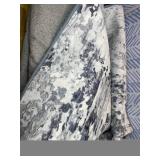 Zacoo Area Rug 4x6 Abstract Rug Grey Rug Indoor Modern Floor Cover Soft Bedroom Rug Thick Living Room Carpet Contemporary Print Throw Rug Non Slip Non Shedding Home Decor Rug Dining Room Kitchen,Gray