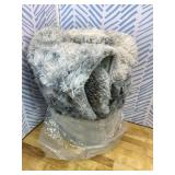 Floralux 4x6 Shag Rug, Tie-Dye Light Grey, Modern Fluffy Rugs for Bedroom, Soft Plush Carpet for Living Room, Nursery Kids Room, Home Dorm Decor Aesthetic, Area Rugs