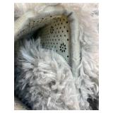 Floralux 4x6 Shag Rug, Tie-Dye Light Grey, Modern Fluffy Rugs for Bedroom, Soft Plush Carpet for Living Room, Nursery Kids Room, Home Dorm Decor Aesthetic, Area Rugs