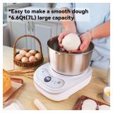 Retails for $120! Dough Mixer 7L Large Capacity Electric Dough Maker with Ferment Function for Baking Bread Dough&Pizza Dough - Dough whisk 304 Stainless Steel Blender Add water/seasoning with Top Sma