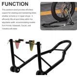 Motorcycle Stand Front Wheel Lift Fork Swingarm Stands Forklift Black