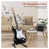 Retails for $106! SAYHA Electric Guitar, 39 Inch Solid Full-size Electric Guitar HSS Pickups Starter Kit Includes Amplifier, Bag, Digital Tuner, Strap, String, Cable, Picks Black