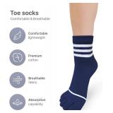 HOMSSEM Womens Girls Toe Socks Five Fingers Cute Colorful Ankle Athletic Running Toe Seperated