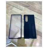 for Samsung Galaxy Z Fold 7 Protect Case with Wristband Stand,Bulit-in Screen & Lens Protection Shockproof Full Body Drop Fall Protection.(Black)