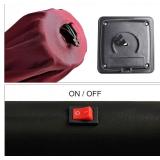 Blissun 9 ft Solar Umbrella, 32 LED Lighted Patio Umbrella, Table Market Umbrella, Outdoor Umbrella for Garden, Deck, Backyard, Pool and Beach (Burgundy)