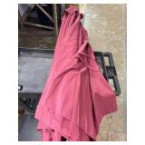 Blissun 9 ft Solar Umbrella, 32 LED Lighted Patio Umbrella, Table Market Umbrella, Outdoor Umbrella for Garden, Deck, Backyard, Pool and Beach (Burgundy)