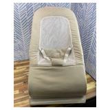 3-in-1 Portable Baby Bouncer & Rocker Chair for Newborn to Toddler - 4 Adjustable Recline Positions, Breathable Cotton Fabric, Natural Vibration, Supports Up to 33 lbs (Oatmeal Khaki)