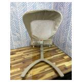 3-in-1 Portable Baby Bouncer & Rocker Chair for Newborn to Toddler - 4 Adjustable Recline Positions, Breathable Cotton Fabric, Natural Vibration, Supports Up to 33 lbs (Oatmeal Khaki)