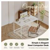 Mericonia Computer Desk, Gaming Desk for Small Spaces, Modern Simple Style Table for Home Office, Study Student Writing Table
