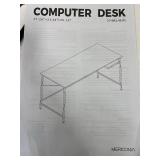 Mericonia Computer Desk, Gaming Desk for Small Spaces, Modern Simple Style Table for Home Office, Study Student Writing Table