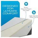 Kolbs Bed Wedge Pillow for Sleep Apnea, Sleeping Comfort, Relaxing, Acid Reflux, Heartburn and Back Pain Relief. Cushion for Sitting Up in Bed. Memory Foam Top, Chic Jacquard Washable Cover.