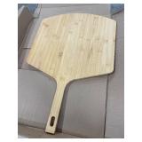 Pizza Peel 16 Inch, Natural Bamboo Pizza Peel Pizza Paddle Spatula Oven Accessory for Large Wood Pizza Board For Transferring & Serving, Wood Pizza Cutting Board for Cheese Bread Fruit Vegetables
