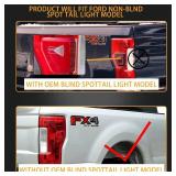 Right Passenger Side Rear Tail Light Assembly Compatible With 2017-2019 Ford F-250 F-350 Super Duty Tail Light Rear Brake Lamps Replacement Taillights (w/o Blind Spot) (w/o LED)