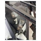 Huuger Nightstand with Charging Station, Side Table with Fabric Drawers, End Table with Open Shelf, Bedside Table with USB Ports and Outlets, Night Stand for Bedroom, Rustic Brown and Black