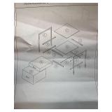 Huuger Nightstand with Charging Station, Side Table with Fabric Drawers, End Table with Open Shelf, Bedside Table with USB Ports and Outlets, Night Stand for Bedroom, Rustic Brown and Black