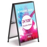 Relx A Frame Sign Holder Outdoor Sandwich Boards Holder 24x36 inches Sidewalk Signs for Businesses Outdoor - Holder only