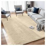 8x10 Area Rugs for Living Room Rug: Soft Fluffy Shag Beige Rugs for Bedroom, Non-Slip Large Fuzzy Plush Rug Indoor Floor Carpet for Nursery Kids Boys Girls Room, Dorms, Playroom, Modern Home Decor