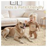8x10 Area Rugs for Living Room Rug: Soft Fluffy Shag Beige Rugs for Bedroom, Non-Slip Large Fuzzy Plush Rug Indoor Floor Carpet for Nursery Kids Boys Girls Room, Dorms, Playroom, Modern Home Decor