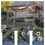 Clear Tarp Heavy Duty Waterproof 8x10ft, 14mil Clear Plastic Sheeting with Grommets for Patio Covers, Porch Screens, Greenhouses, Chicken Coop,Vinyl Patio Enclosures Winter