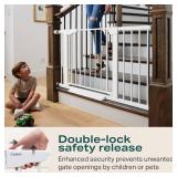 Retails for $160! Cumbor 2 Pack 29.7-46" Baby Gate for Stairs, Mom