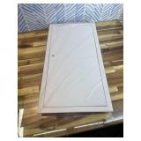 QWORK Aluminum Access Door 12x24   Flush Mount Hinged Panel for Drywall, Ceiling & Utility Shaft