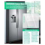 Upgrade 240350649 Glass Shelf Compatible with Frigidaire Crosley Refrigerator, Fridge Glass Bottom Shelf Crisper Replacement 17"x15" Replace 241711236 240443328 240350602 240350633