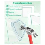 Upgrade 240350649 Glass Shelf Compatible with Frigidaire Crosley Refrigerator, Fridge Glass Bottom Shelf Crisper Replacement 17"x15" Replace 241711236 240443328 240350602 240350633