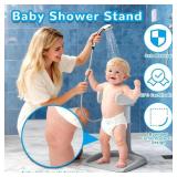 Baby Shower Stand - Adjustable Height Baby Shower Standing Support | Baby Bath Stand Soporte para Ba era de Beb  | Toddler Shower Stand Assist Holder for 8-36 Months Toddler Baby Standing Bath