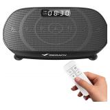 MERACH Vibration Plate Exercise Machine, Curved Vibration Plate for Lymphatic Drainage Weight Loss, Vibrating Plate with Real-Time Calorie Tracking on LED Display, Workout Equipment for Home Women Men