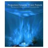 2 Packs Ocean Lamp with Charger Adapters,Northern Lights Cube Ocean Wave Projector Light,16 Colors Aurora Glow with Remote Control for Bedroom Living Room Game Room Decor