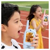 Video Walkie Talkies for Kids, 2.0 Inch Screen Long Range Handheld Intercom with Voice Effects, for Family Camping Hiking
