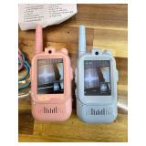 Video Walkie Talkies for Kids, 2.0 Inch Screen Long Range Handheld Intercom with Voice Effects, for Family Camping Hiking