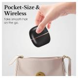 Mini Hair Straightener, Rechargeable Wireless Portable Hair Straightener Brush, 3-Temperature Control for Women, Compact and Travel-Friendly Hair Styling Tool