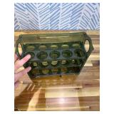 Egg Holder For Fridge, Egg Tray for Refrigerator, Egg Storage for Refrigerator for 30 Eggs, Automatic Flip Egg Storage Tray with Timers, Special Egg Holder Countertop Solution