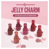 Kaja Lip & Blush - Jelly Charm 05 Peach Fizz | with Keychain, Triple Berry Complex, Lemon Fruit Extract & Olive Squalane, Hydrating, Long Lasting Tint, Lightweight, Creamy Cream Tinted Type, 0.17 Oz