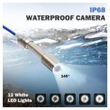 Retails for $285! ZELCAN Sewer Camera, Drain Camera 165FT with 4.3 in. LCD Screen, Waterproof IP68 Borescope Plumbing Camera with 12 LED Lights with 5300mAh Battery DVR Recorder