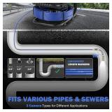 Retails for $285! ZELCAN Sewer Camera, Drain Camera 165FT with 4.3 in. LCD Screen, Waterproof IP68 Borescope Plumbing Camera with 12 LED Lights with 5300mAh Battery DVR Recorder