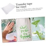 Self-Adhesive Transparent PVC Transfer Tape with Alignment Grid Neutral Gray for Easy Vinyl Decals Stickers and Craft Projects