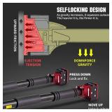 leikefitness Pull-Up Bar For Door Frame Chin Up Bar Upper Body Workout Adjustable Portable Training Pull-Up Bars Bars without Screw - Adjustable Width Locking Mechanism