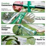 Greengro Mini Greenhouse, 95" x 36" x 36" Portable Greenhouses for Outdoors with Roll-up Zipper Door, Ground Stakes & 20 T-Shaped Plant Tags, Waterproof UV-Resistant Green House for Indoor Outside