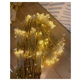 7FT Lighted Christmas Tree 1440LED Twinkle Lights Warm White Christmas Tree with Lights Twinkling or Steady Function with Timer for Selected Waterproof Indoor Outdoor Party Christmas Decorations