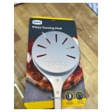 ooni Pizza Turning Peel - 7 Inch Aluminum Perforated Pizza Peel, Lightweight Metal Pizza Turner with Long Handle, Pizza Tools, Pizza Oven Accessories