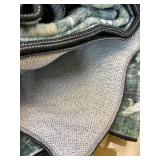 HUGEAR 4x6 Machine Washable Rugs Dark Green Hallway Area Rug Indoor Accent Rug Floral Low Pile Carpet Soft Throw Rug Bedroom Living Room Office Dining Room Kitchen Laundry Room Non Slip