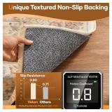 Veken Non Slip Cushioned Rug Pad Gripper 9 x 12 Ft, Felt and Silicone Backing, 1/4 inch Thick Carpet Liner for Hardwood Floors and Finishes, Under Area Rugs Anti Skid Mat, Keep Rugs Safe and in Place