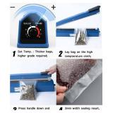 16 Inch Impulse Heat Sealer Manual Bags Sealer Sealing Machine Heating Closer for Plastic PE PP Mylar Poly Foil Bags Home Restaurant Food Storage with Extra Replace Element
